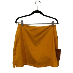 Girlfriend Collective yellow skort NWT XL
